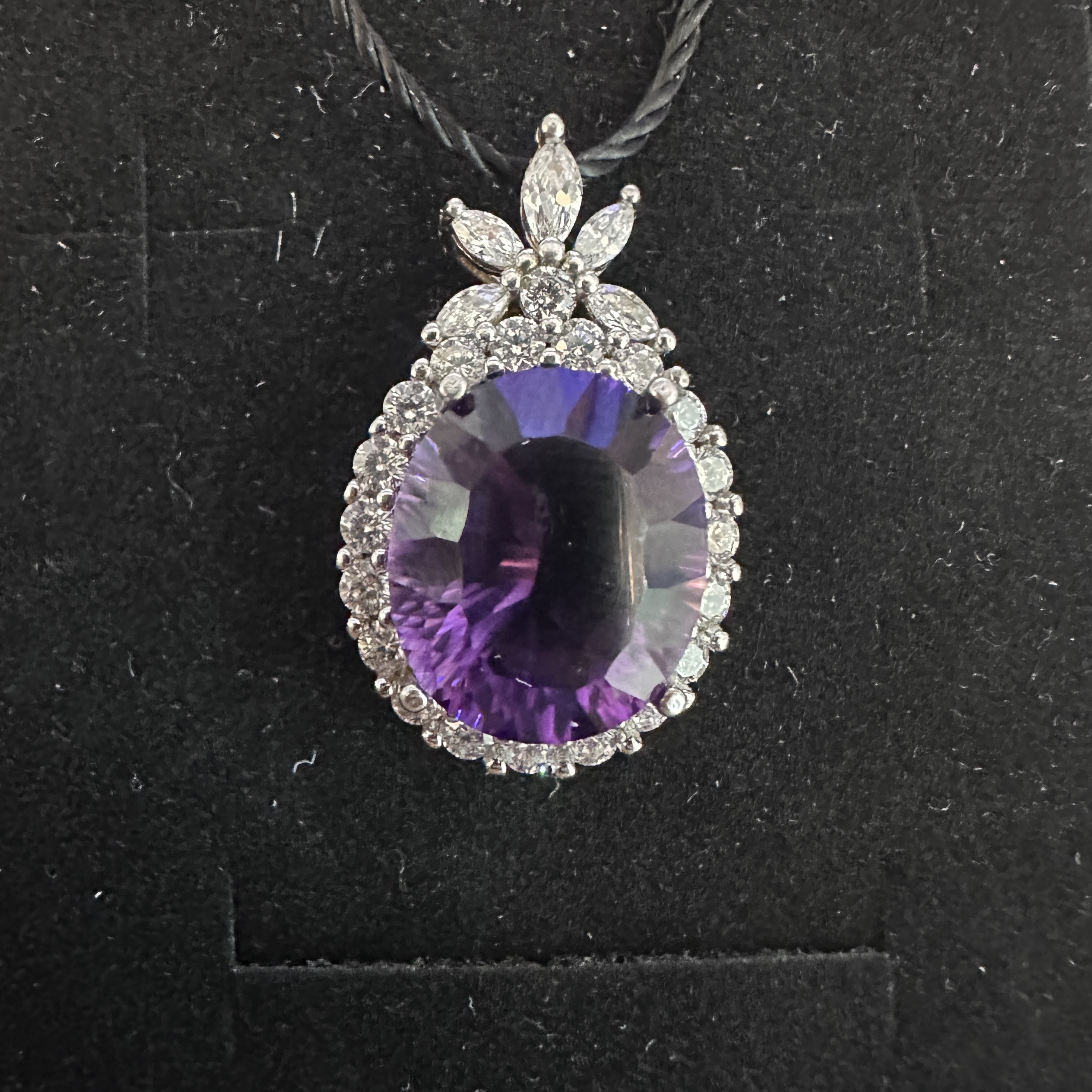 T110紫水晶鳳梨吊墜