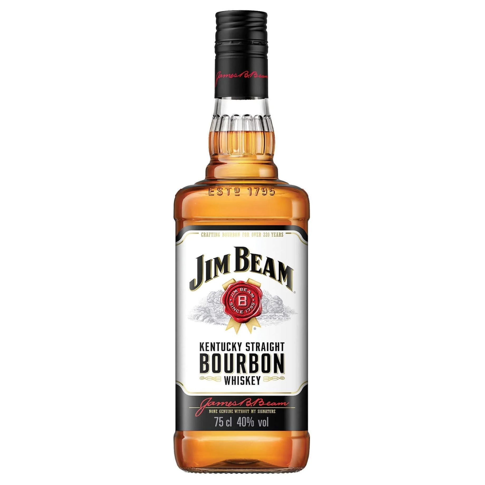 Jim Beam white label Kentucky Straight Bourbon Whiskey 750mL