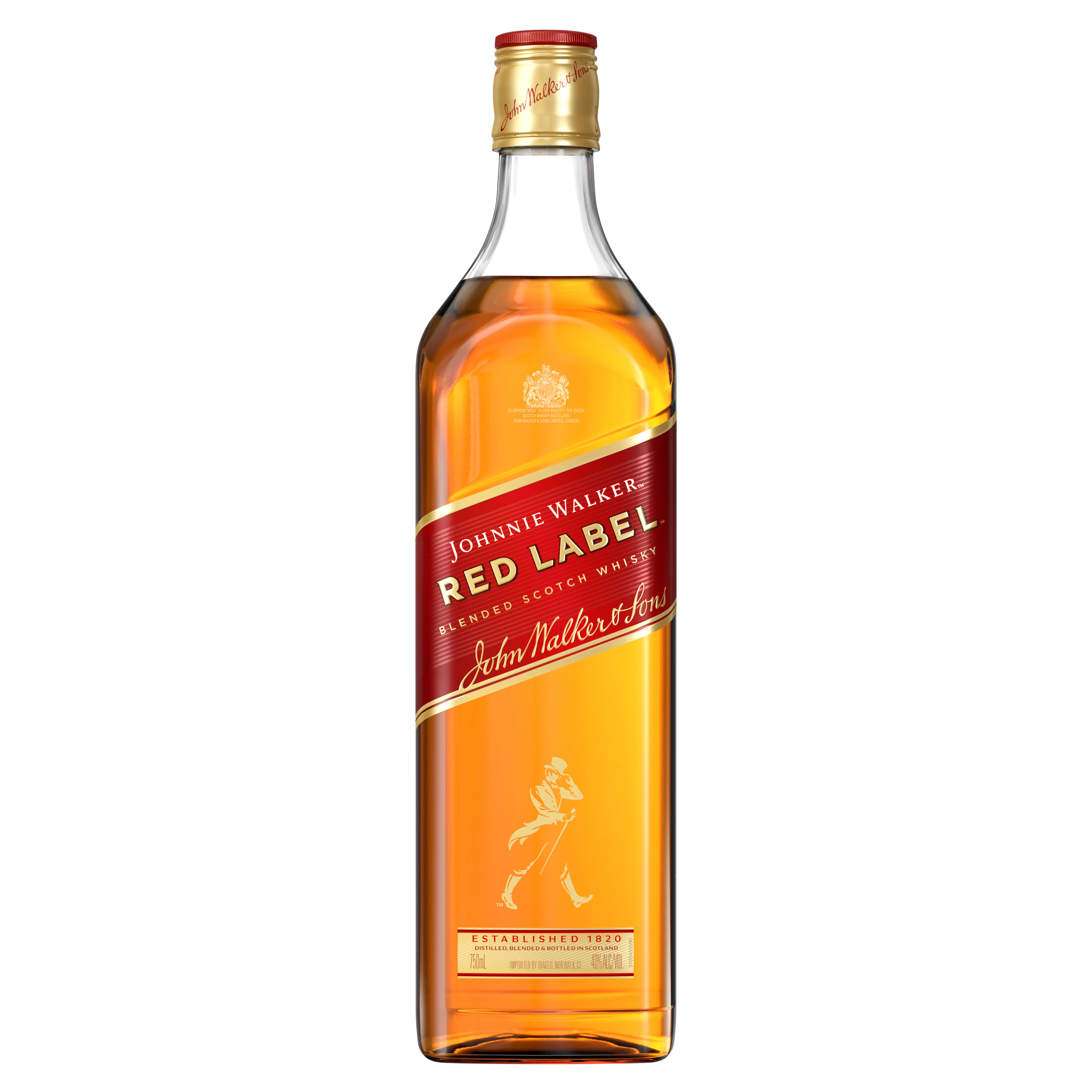 Johnnie Walker Red Label Blended Whisky 750mL (No Box)