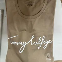 [S] TOMMY HILFIGER SIGNATURE T-SHIRT,BROWN, 76J4886-200 (STH636)