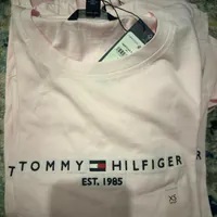 [S] TOMMY HILFIGER WOMEN SHORT SLEEVE TOMMY LOGO T-SHIRT,PINK, 76J4878-650 (STH637)