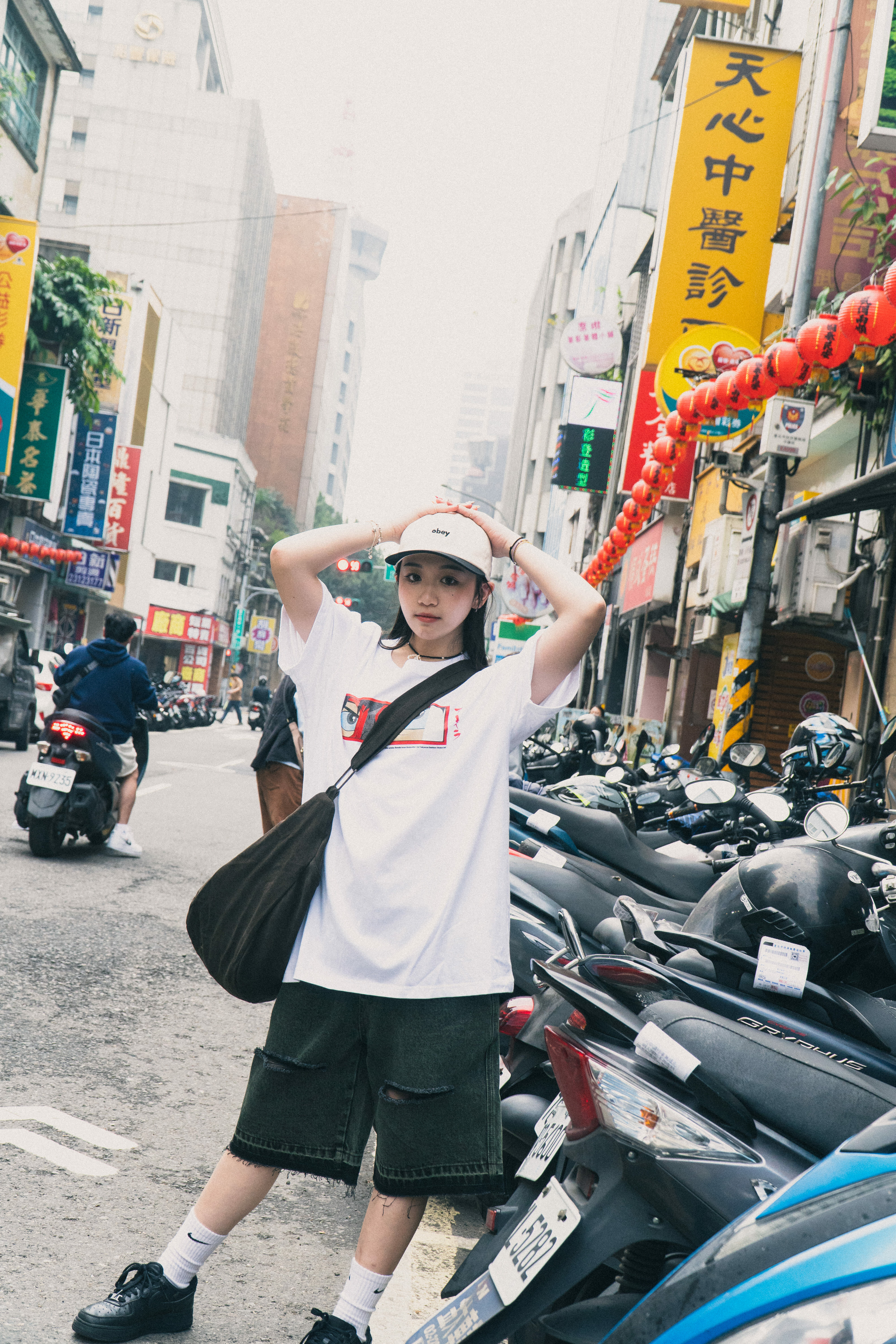 『Always_Good』單肩 帆布 餃子包 斜背 側背包