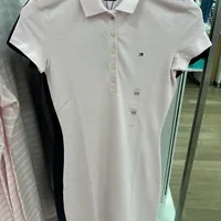 [S] TOMMY HILFIGER SLIM FIT POLO DRESS,LIGHTPINK, 76J4866-970 [FINAL SALE] (STH640)