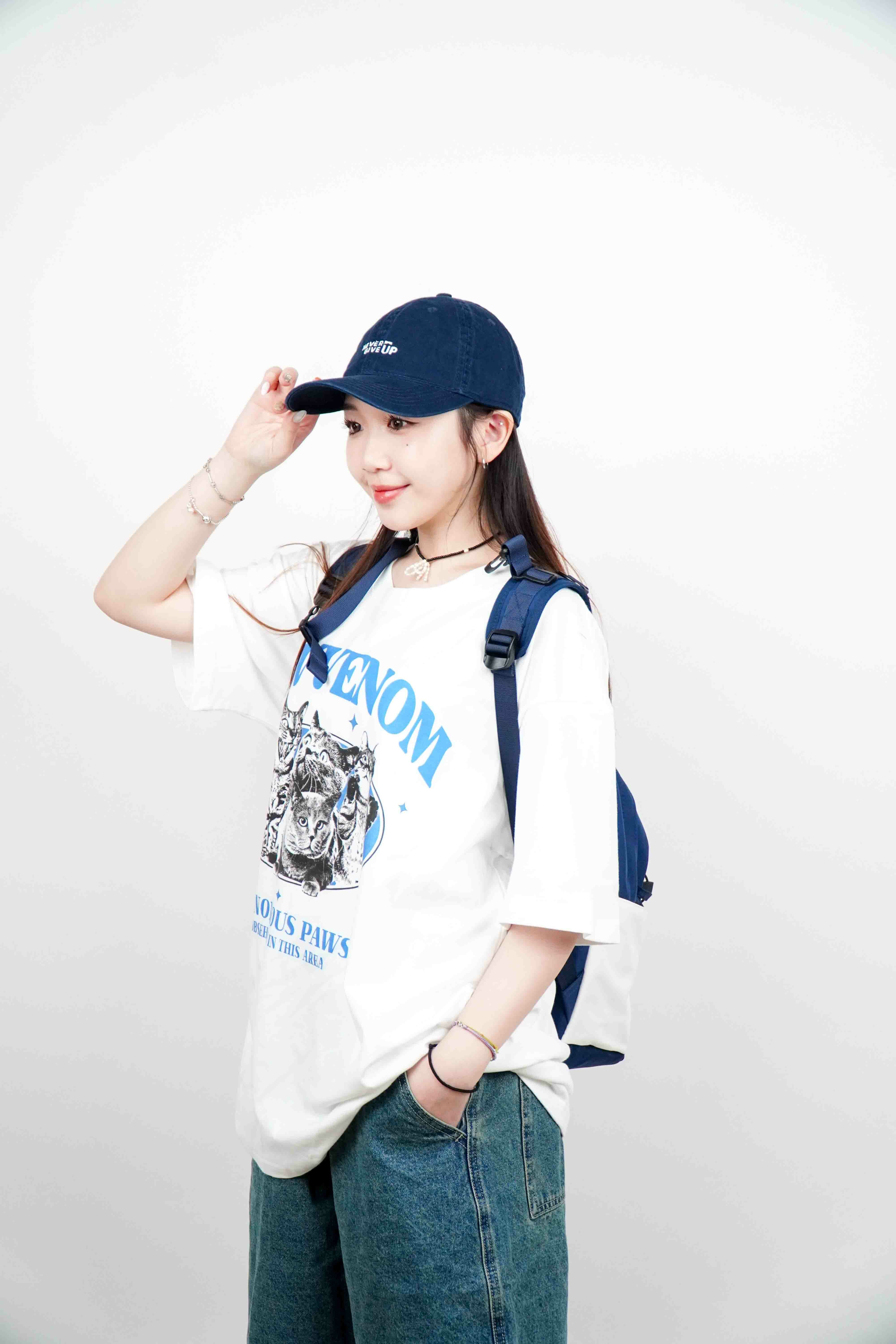 『Always_Good』刺繡 撞色 多夾層 雙肩 雙背包