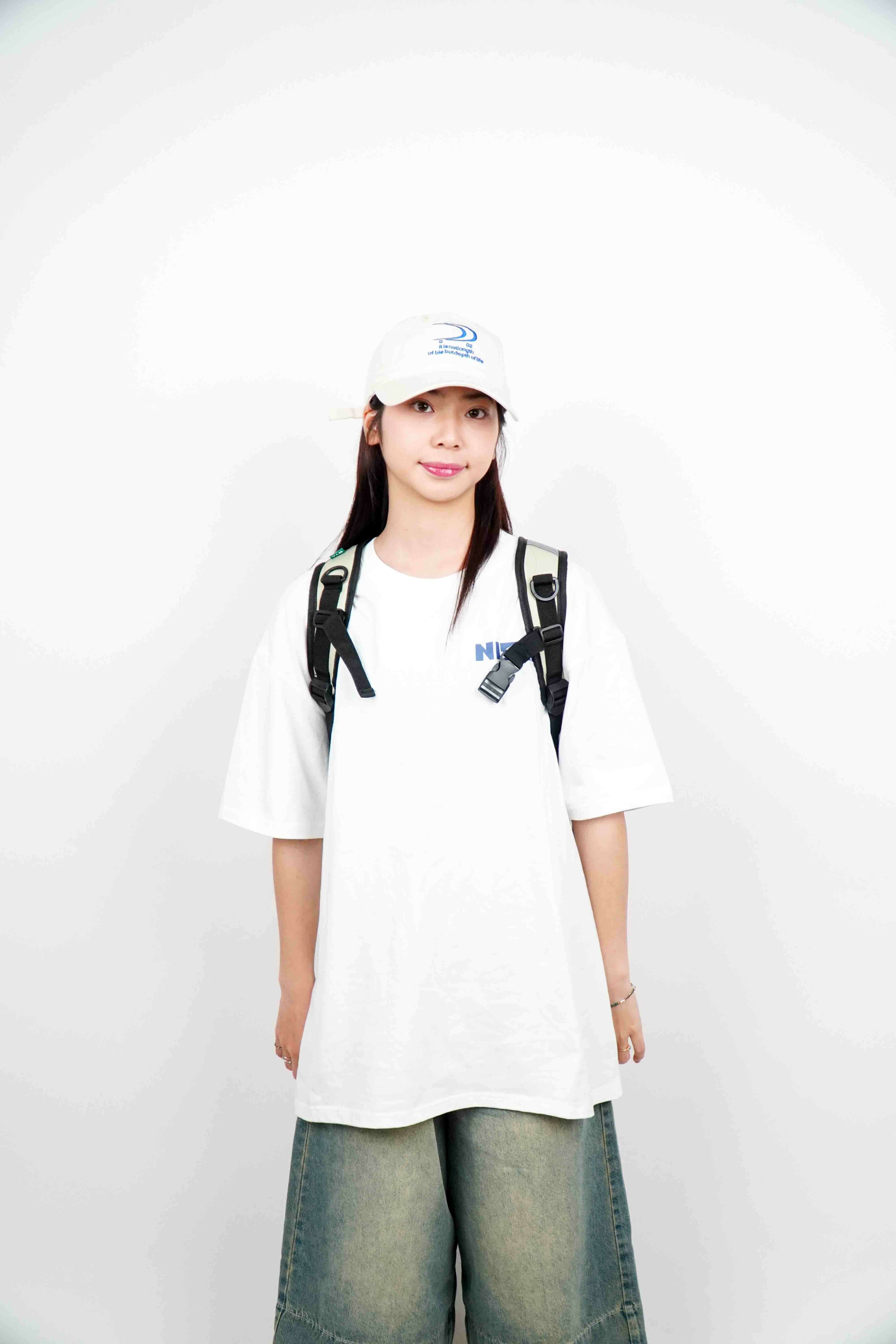 『Always_Good』刺繡 撞色 多夾層 雙肩 後背包