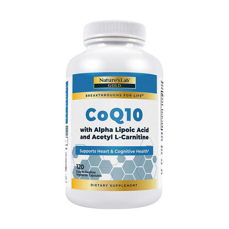 Nature's Lab CoQ10 + Alpha Lipoic Acid + Acetyl L-Carnitine HCl, 120 Veg Capsules