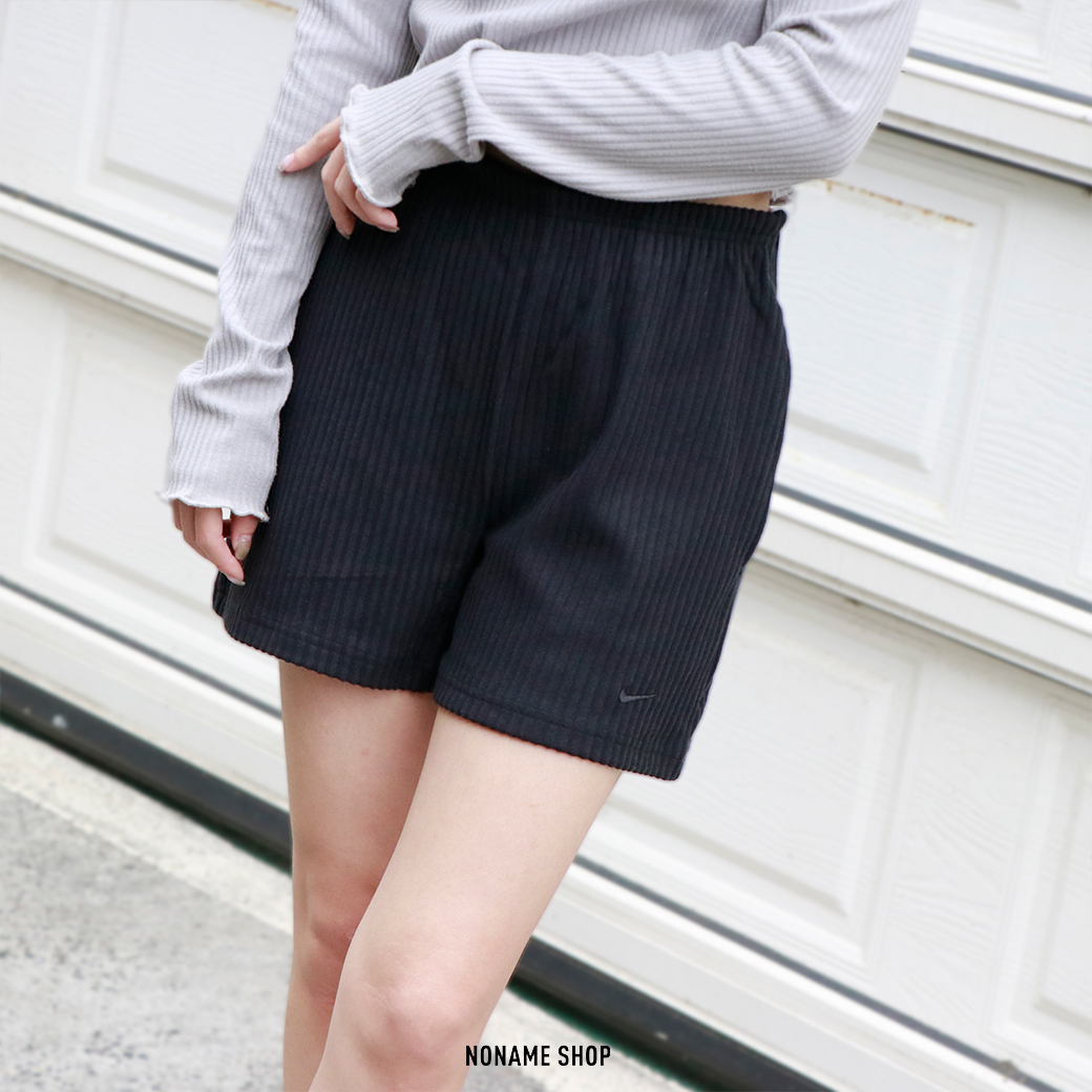 NIKE SPORTSWEAR 羅紋 高腰 修身 短褲 兩色 (女款)