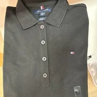 [S] TOMMY HILFIGER ESSENTIAL POLO SHIRT,BLACK, 76J3012-002 (STH648)