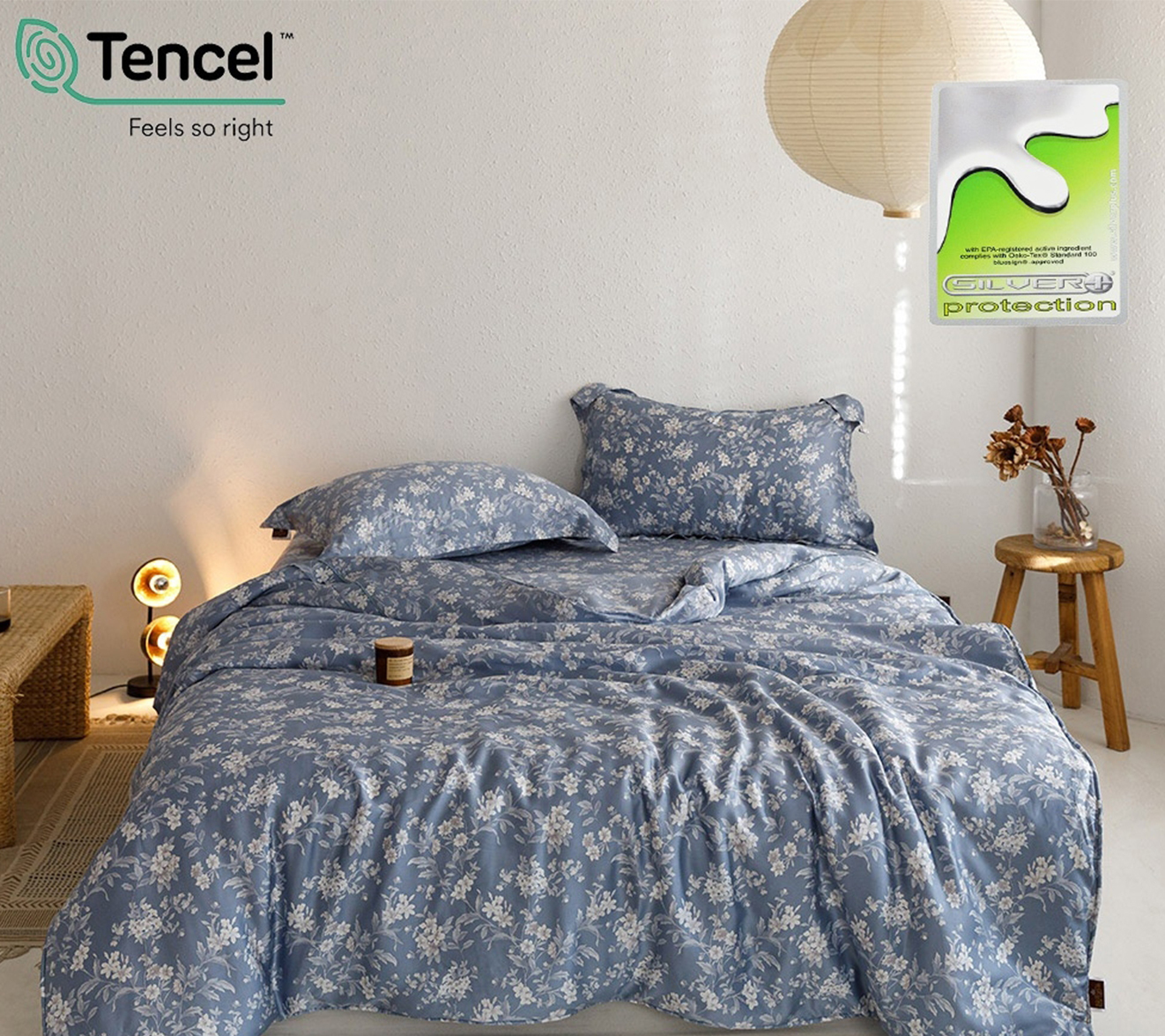 60支天絲床包兩用被組  | NV 971