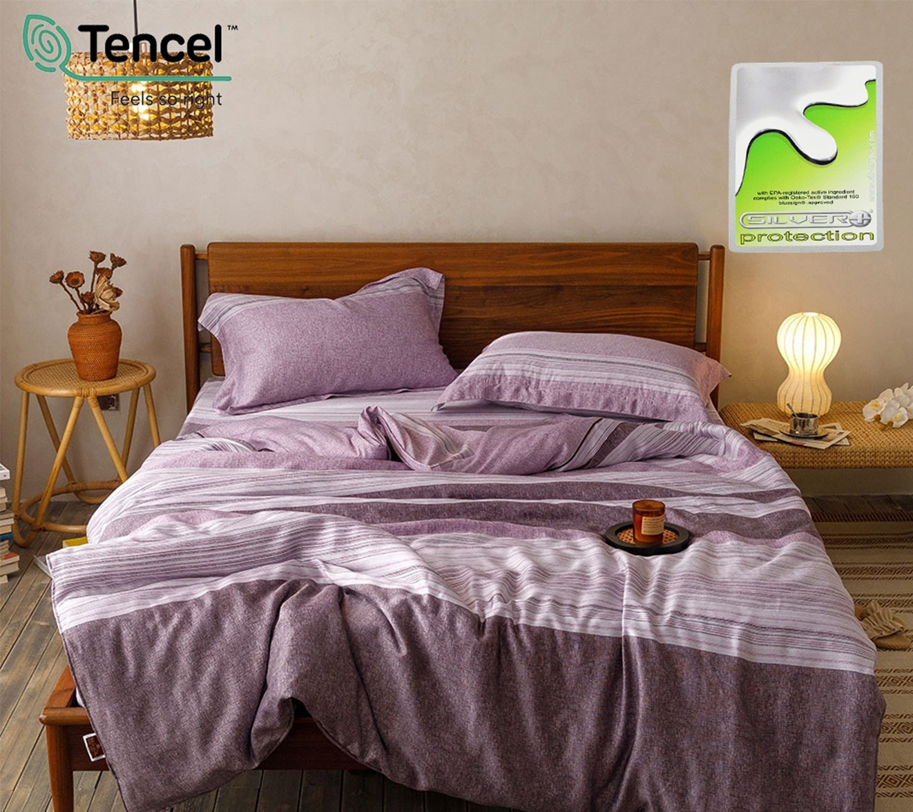 60支天絲床包兩用被組  | NV 979