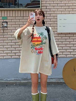 ᴴᴼᵀ ▸▸店長推薦◃◃ 春夏新品/英文字長版上衣 MANIFEST正韓🇰🇷