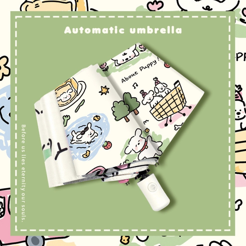 《40663》狗狗日常卡通晴雨兩用傘