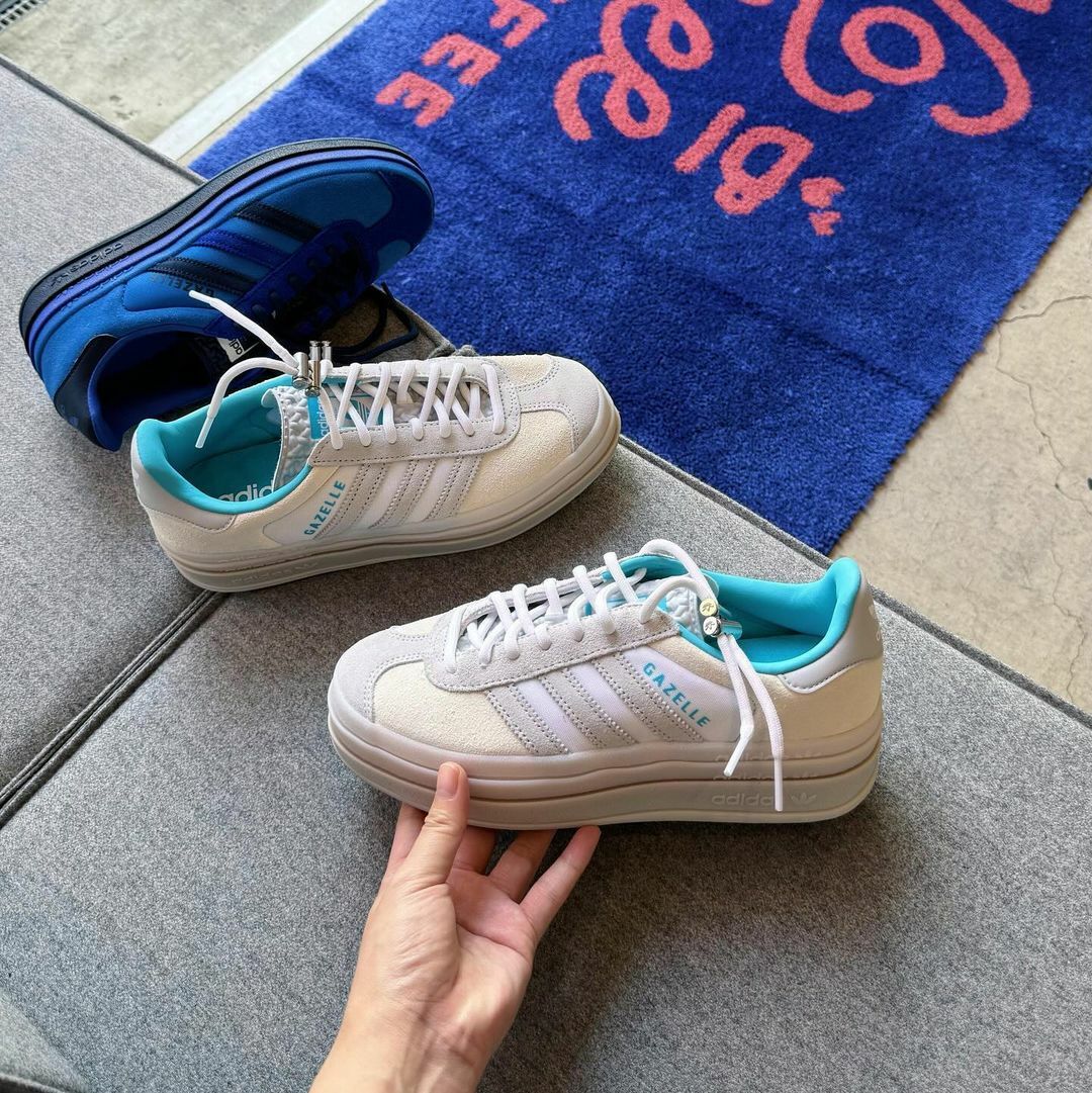 Adidas Originals Gazelle Bold 日本限定 銀灰 白灰 蒂芬妮綠 鞋扣 厚底 增高 IH9992