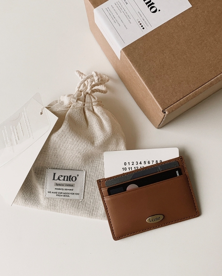 預訂｜SLOWAND 自家製 #LENTO. minimal card wallet (5 COLOR)