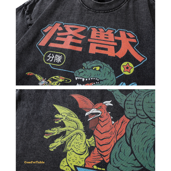 日本復古怪獸分隊短TEE