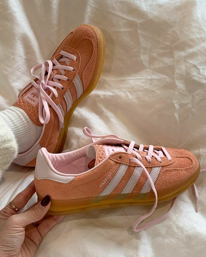 Adidas Originals Gazelle Indoor 歐美限定 桃杏橙紅 焦糖底 復古 德訓鞋 IE2946