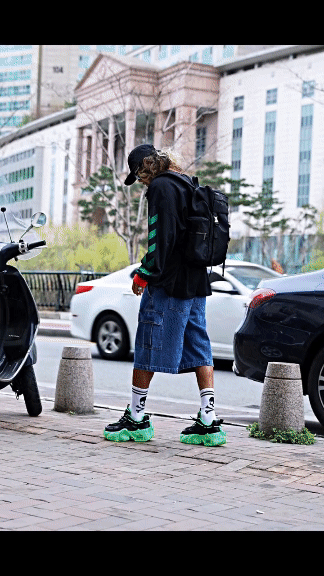 (韓國獨家特價)雙口袋繫帶背包