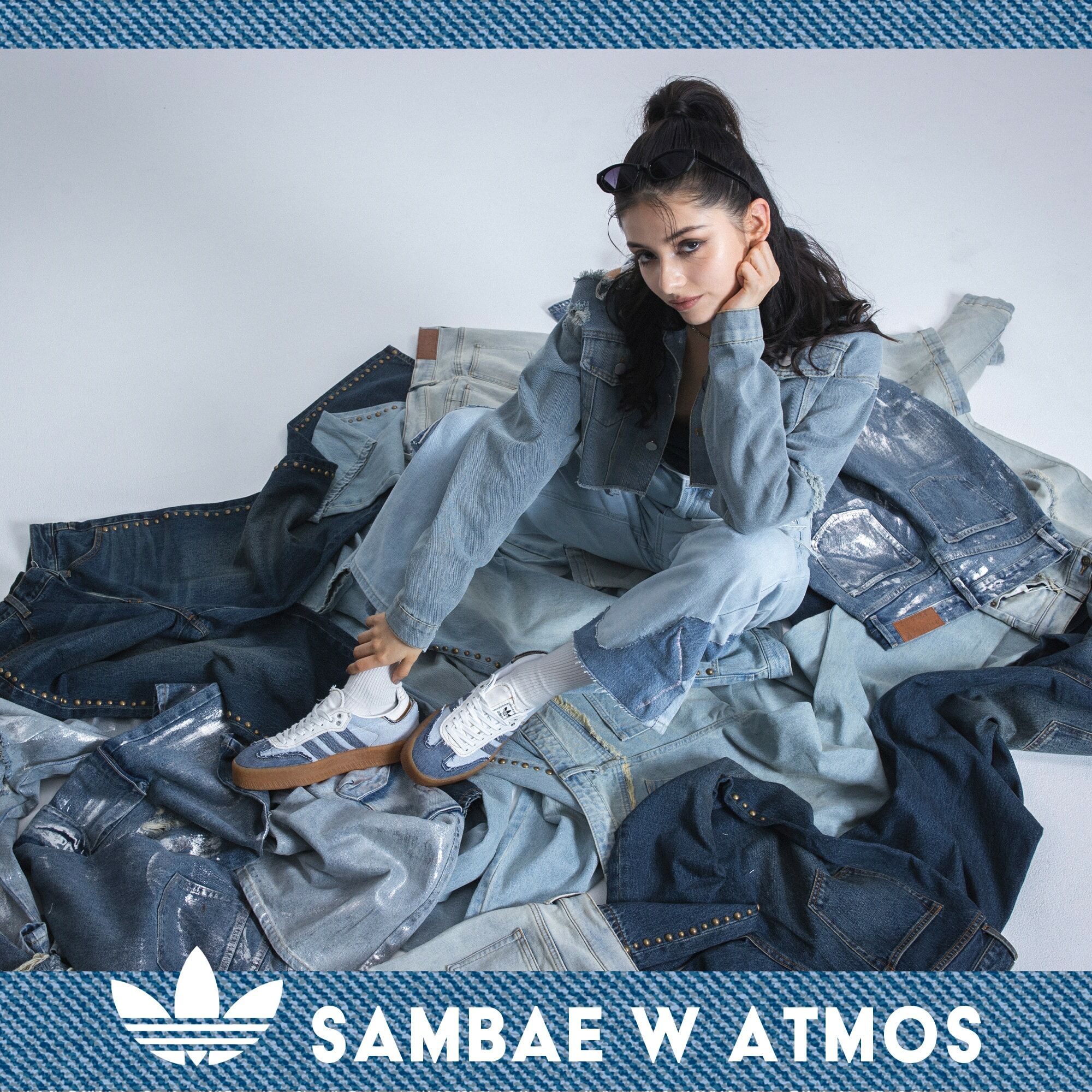 Adidas Sambae W Atmos 牛仔FTWWHT/MESA/GUM3 II0001