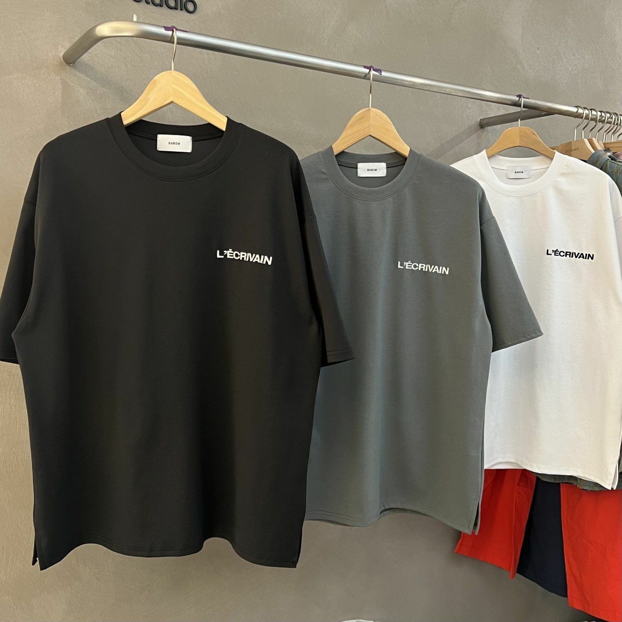 英文字圖案短袖Tee BARON-083T