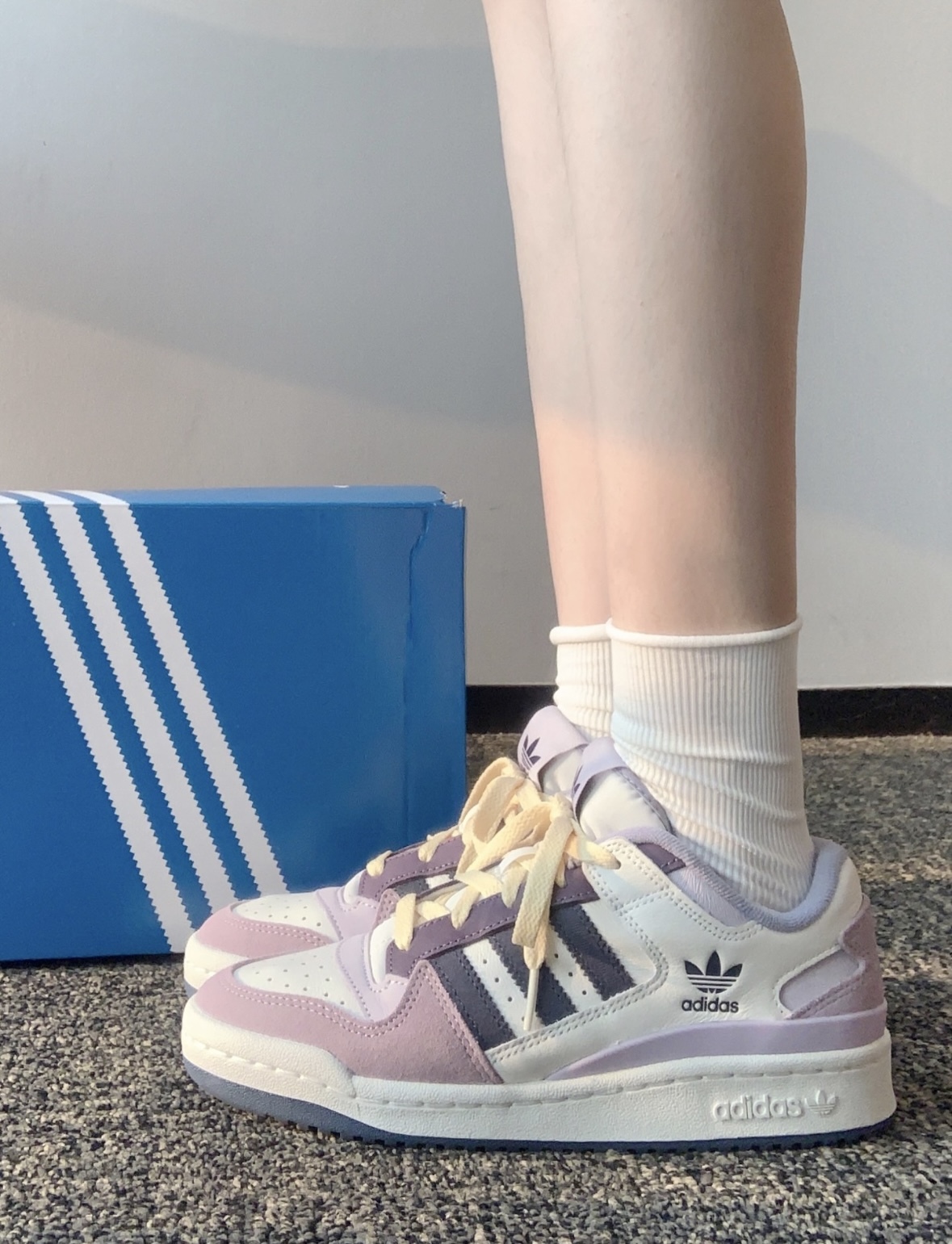Adidas Originals FORUM Low 紫葡萄汽水 復古 皮革 拼接 女款 ID6266/預購