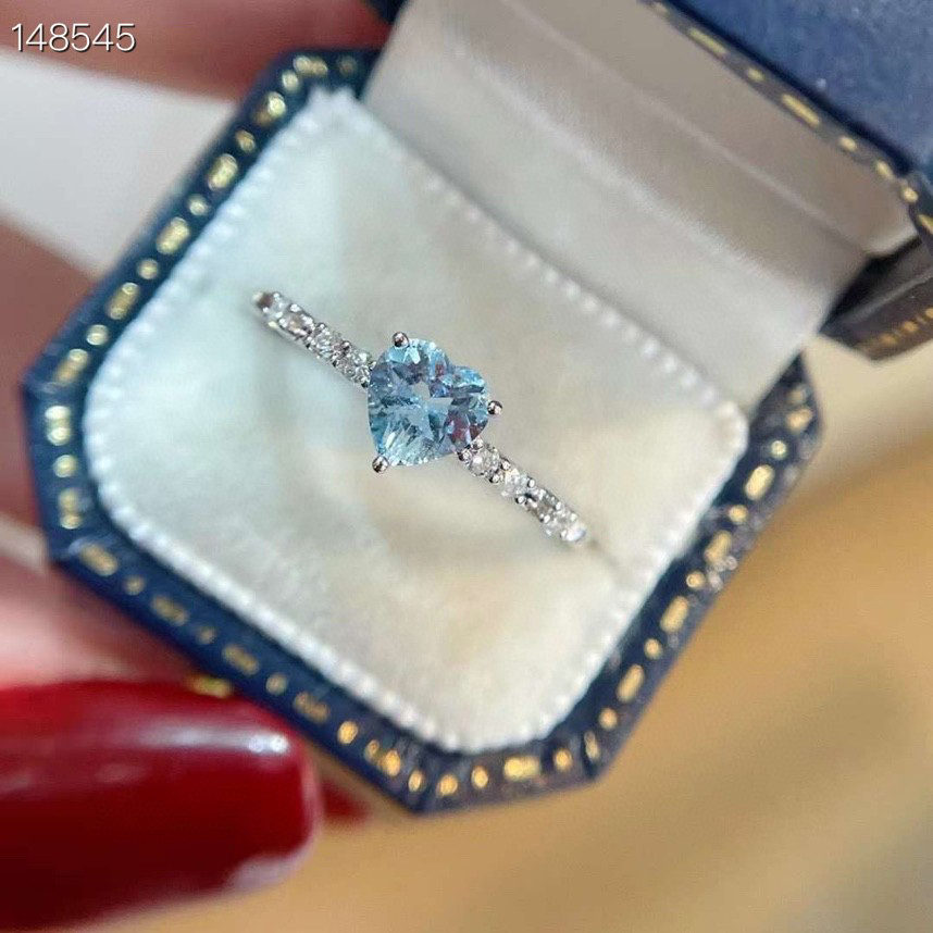 寵粉系列!!天然海水藍寶戒指