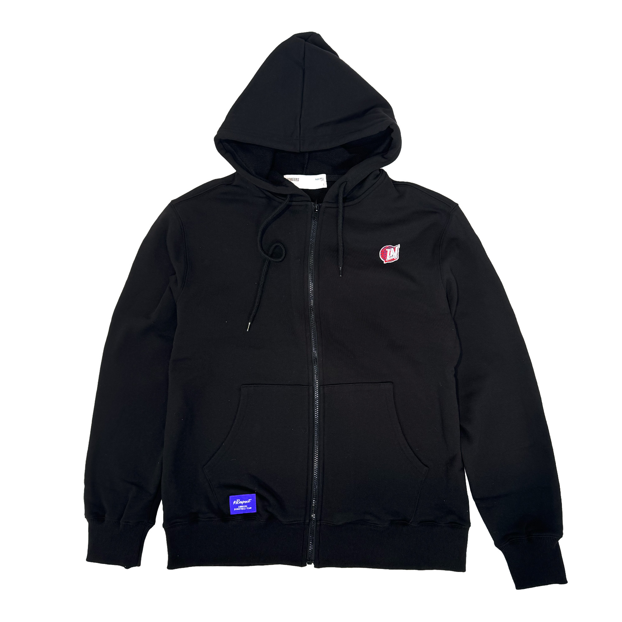 23-24 LN棉質連帽外套｜黑