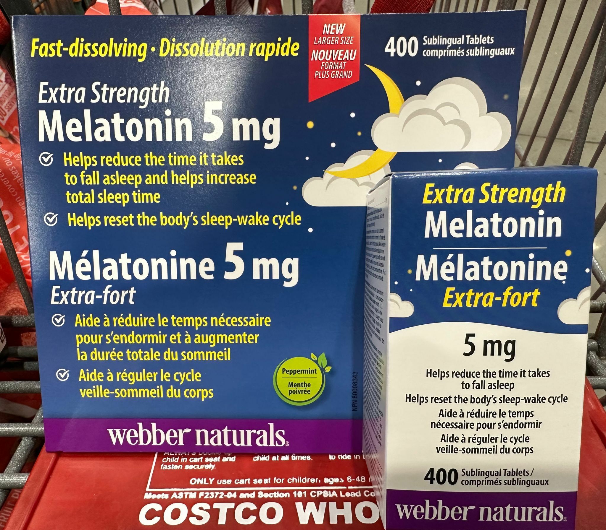 Webber Naturals 褪黑素 (瞓覺丸) 5mg 400粒 CC34