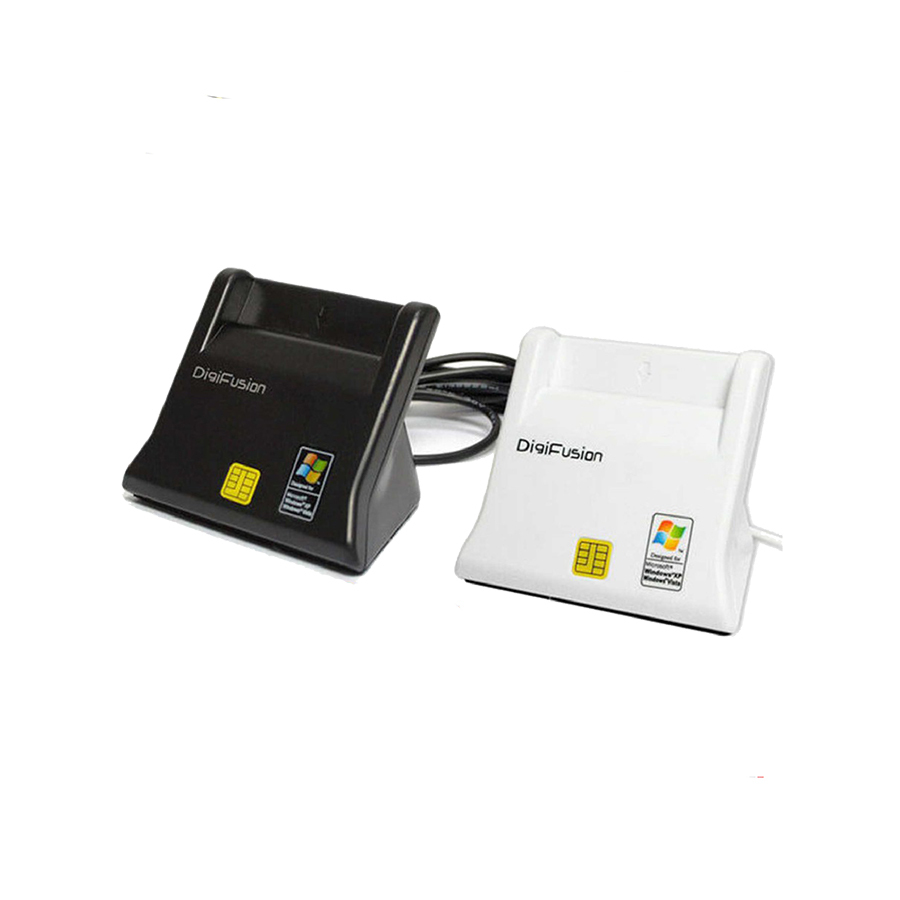DigiFusion 直立式晶片讀卡機 （黑、白）RU035