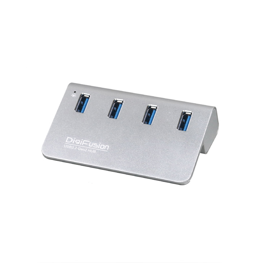 伽利略 USB3.2 Gen2 4埠 Hub 鋁合金 產品型號：H418S-WH