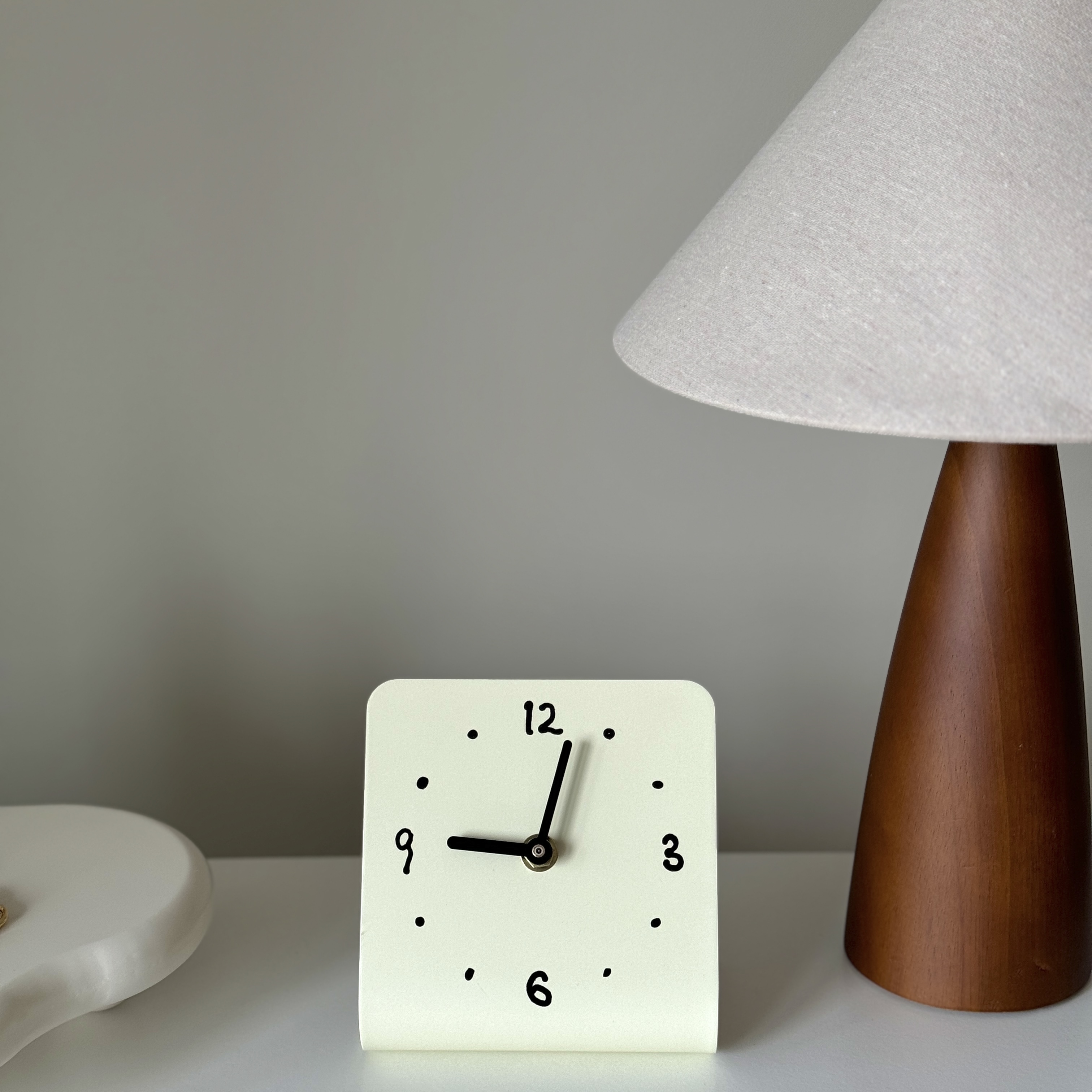 正方形奶油時鐘