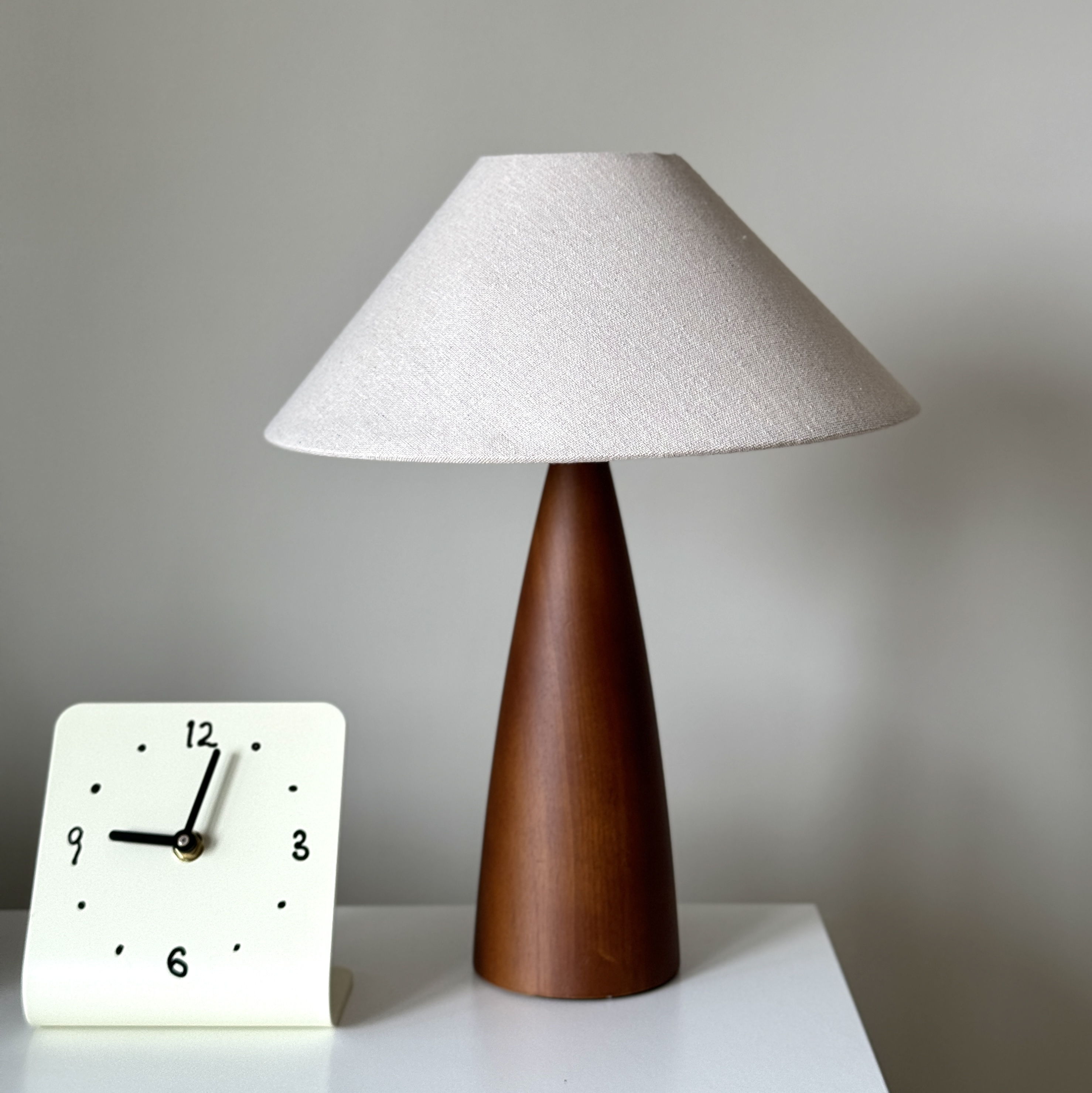 侘寂風木質桌燈