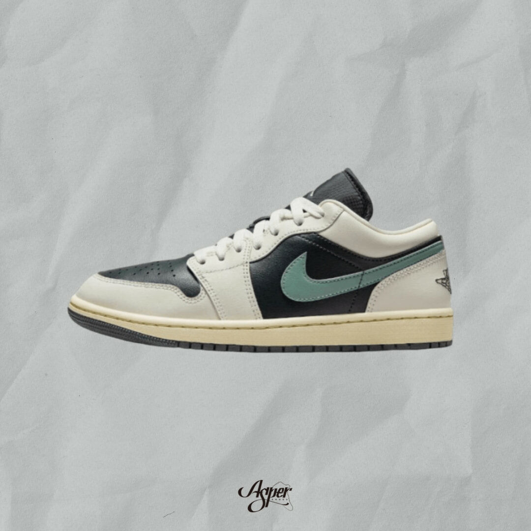 AIR JORDAN 1 Low WMNS “Jade Smoke” 復古  黑綠 女鞋 DC0774-001