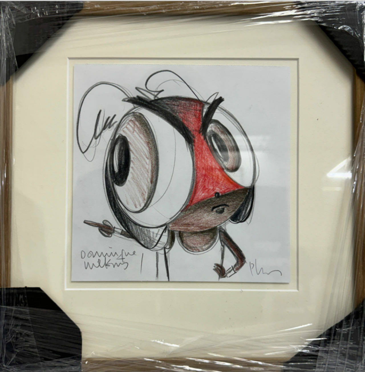 Edgar Plans Original Draw Pencil Manuscript NBA series 7x7 inch