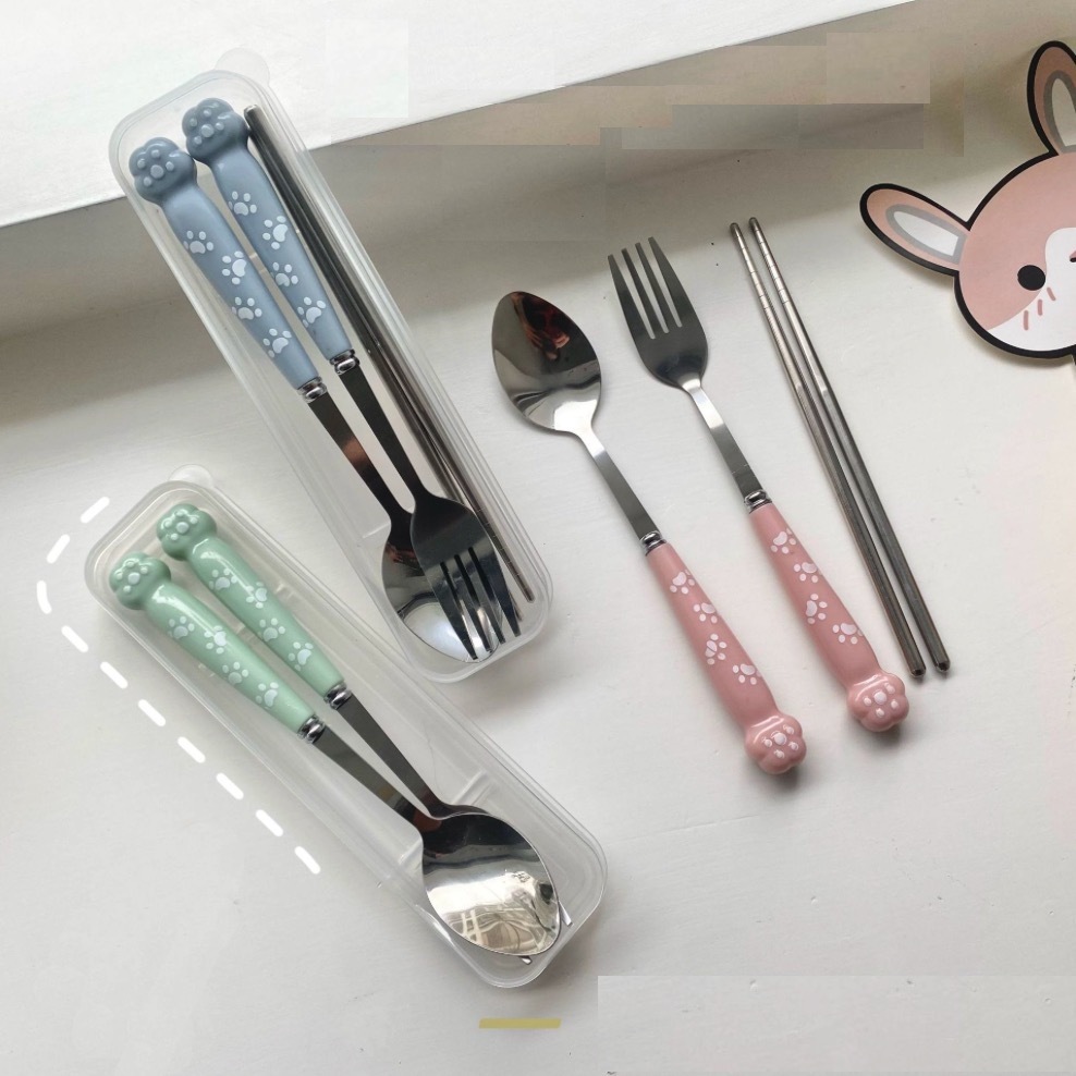 《40700》🐾萌萌可愛貓爪餐具組