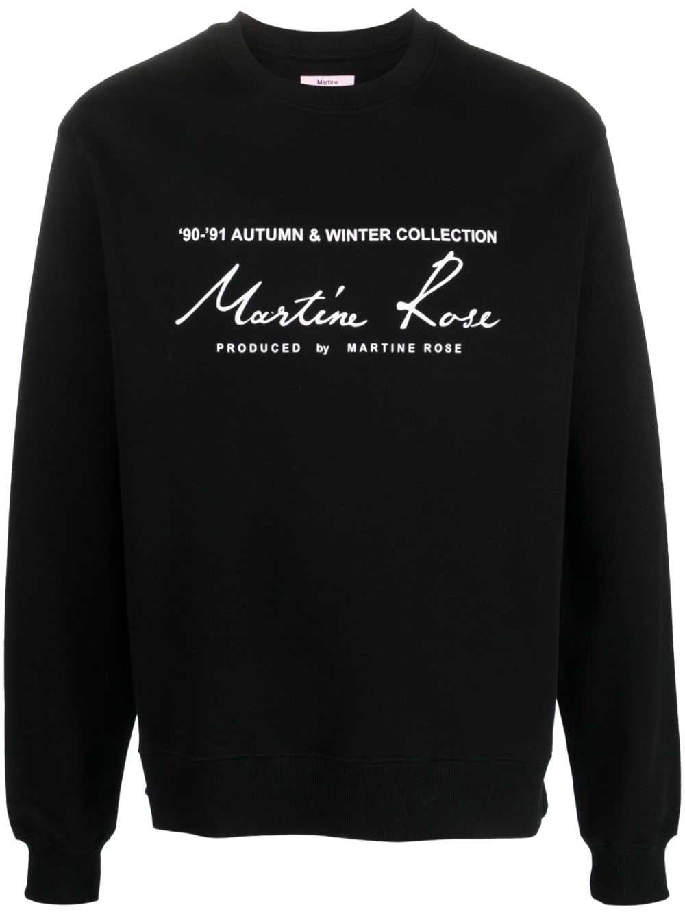 MARTINE ROSE LOGO PRINTED COTTONprinted cotton sweatshi MARTINE ROSE LOGO PRINTED COTTONprinted cotton sweatshi