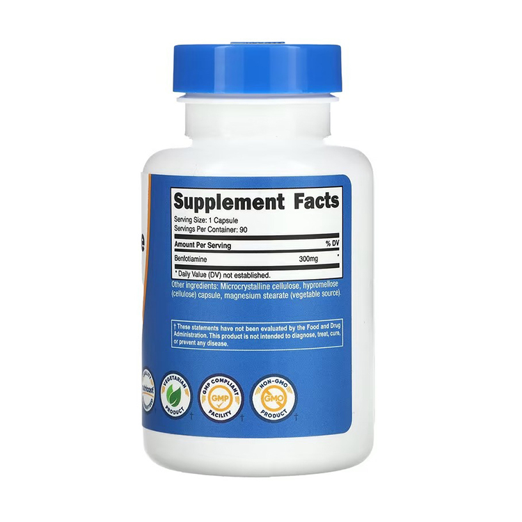 Nutricost, Benfotiamine, 300 mg, 90 Capsules