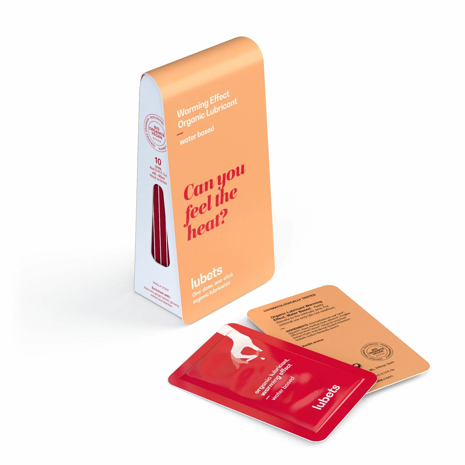 lubets: Organic Water-Based Warming Lubricant 10-Pack