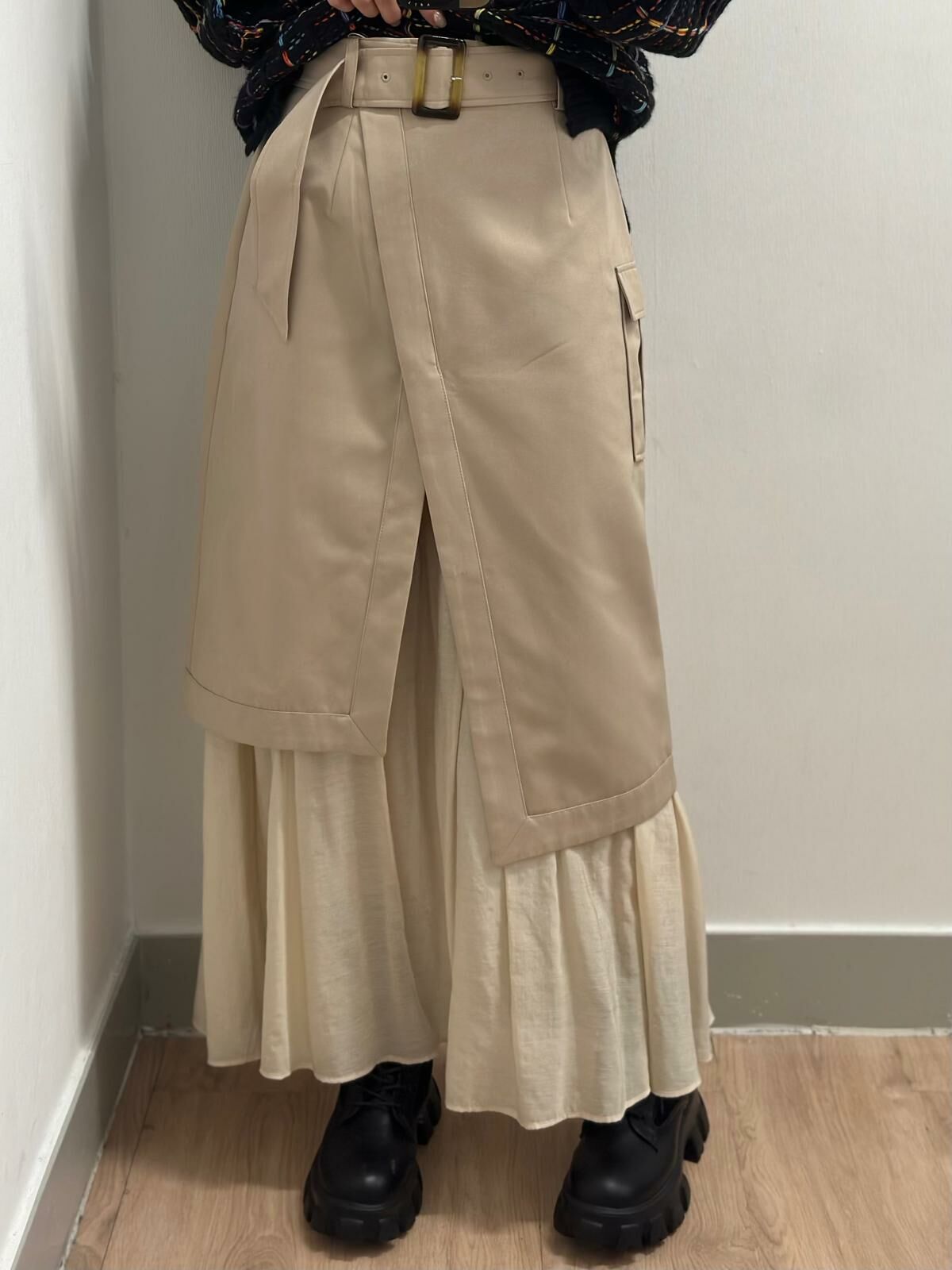 JP 方扣側袋layer skirt