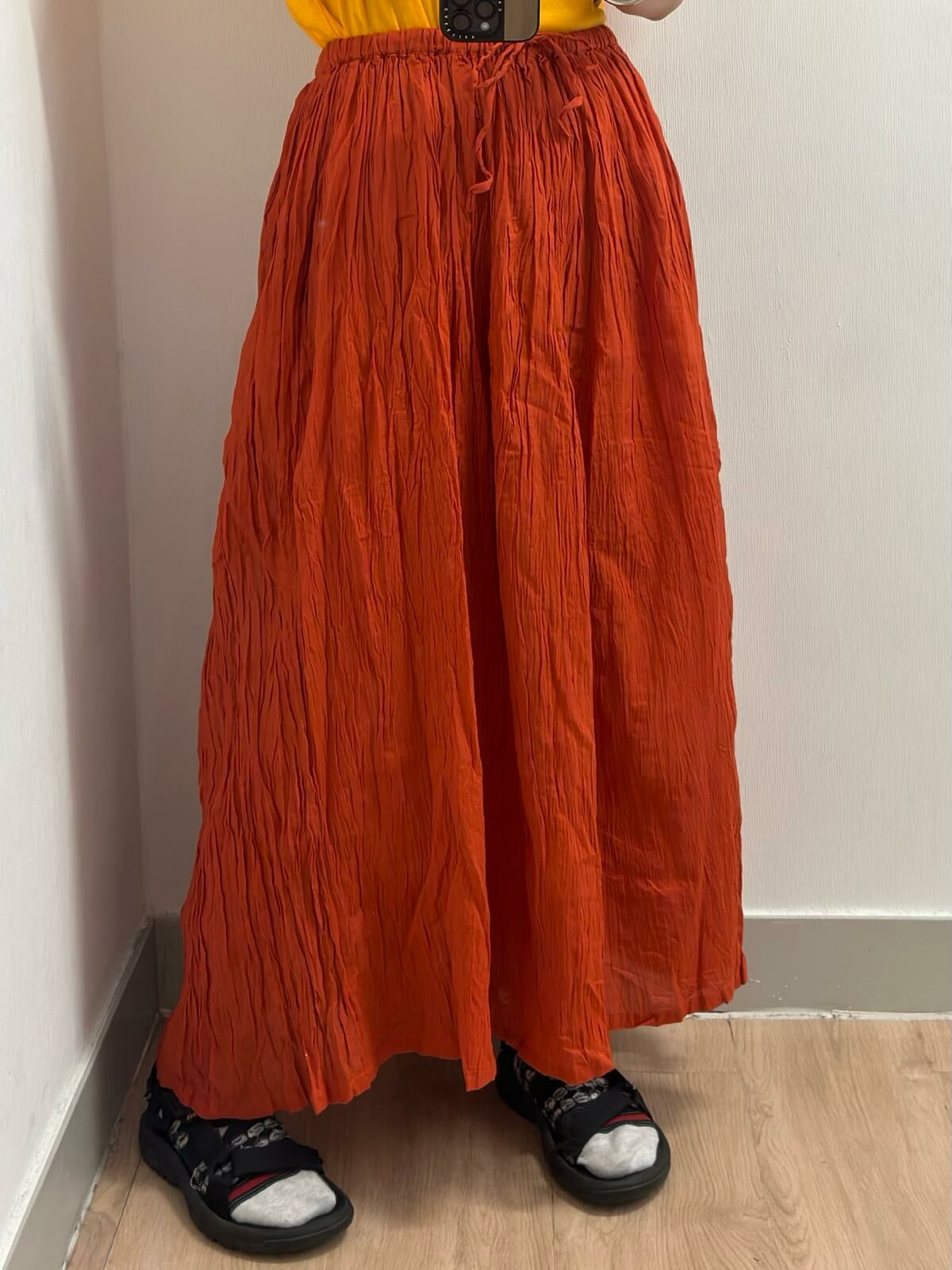 JP 金線暗直紋skirt