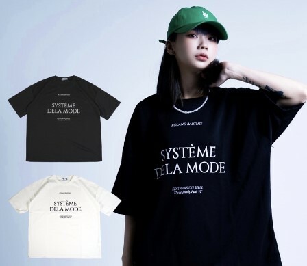 JIN UNIVERSAL 簡約SYSTEME文字短T 短袖上衣 春夏 “平價穿搭”