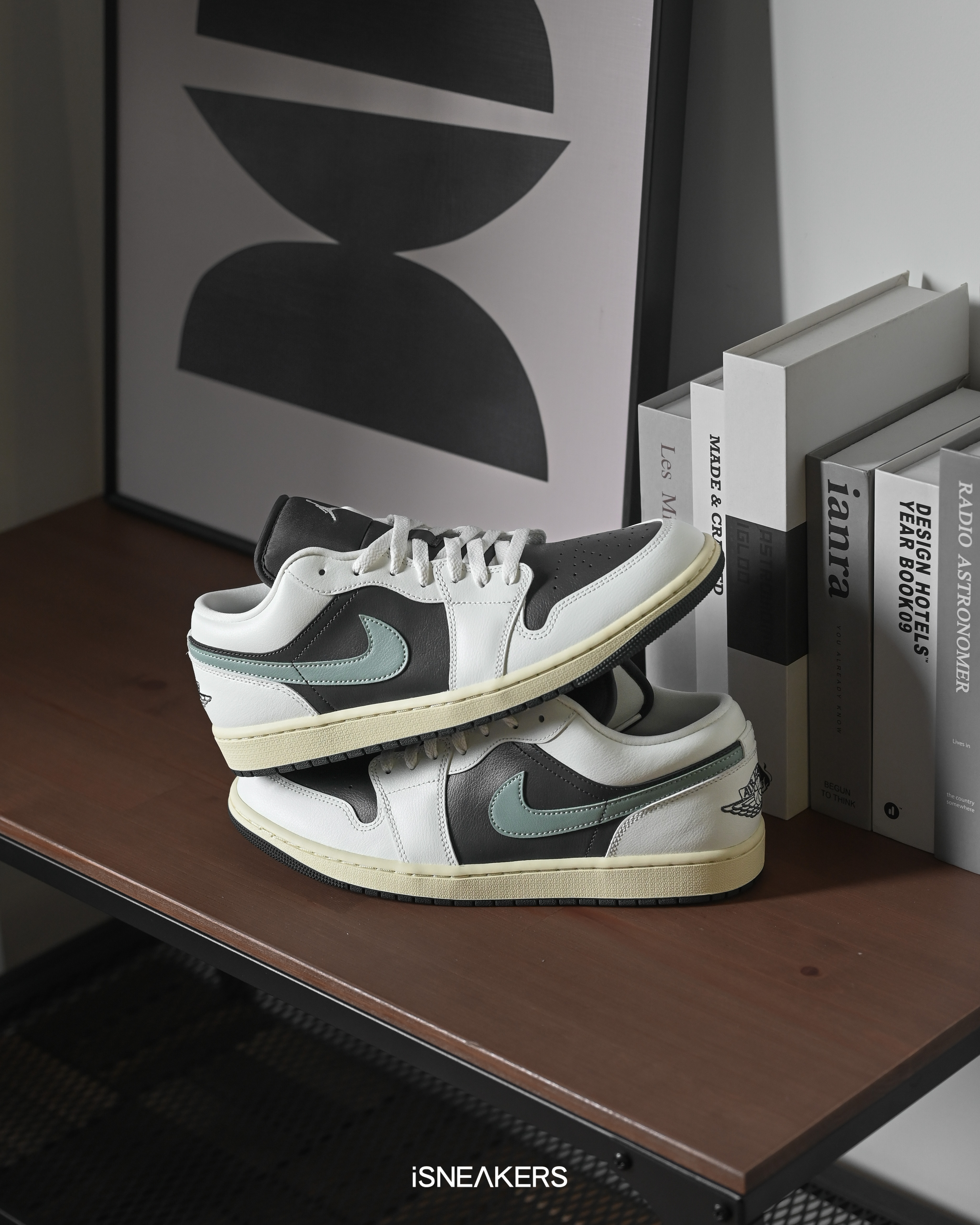 iSNEAKERS｜Air Jordan 1 Low "Jade Smoke" 煙燻翡翠 女款男段 DC0774-001