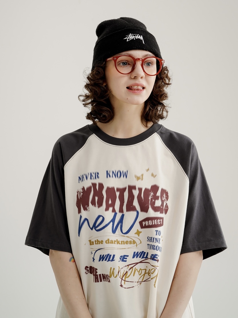 <預購> 韓國WV PROJECT NEVER KNOW復古學院風純棉短T