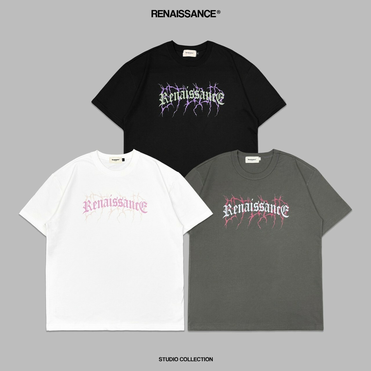 RENAISSANCE 閃電 歌德字體 Logo短袖 T ‘’ Lightning Gothic Logo Tee ‘’