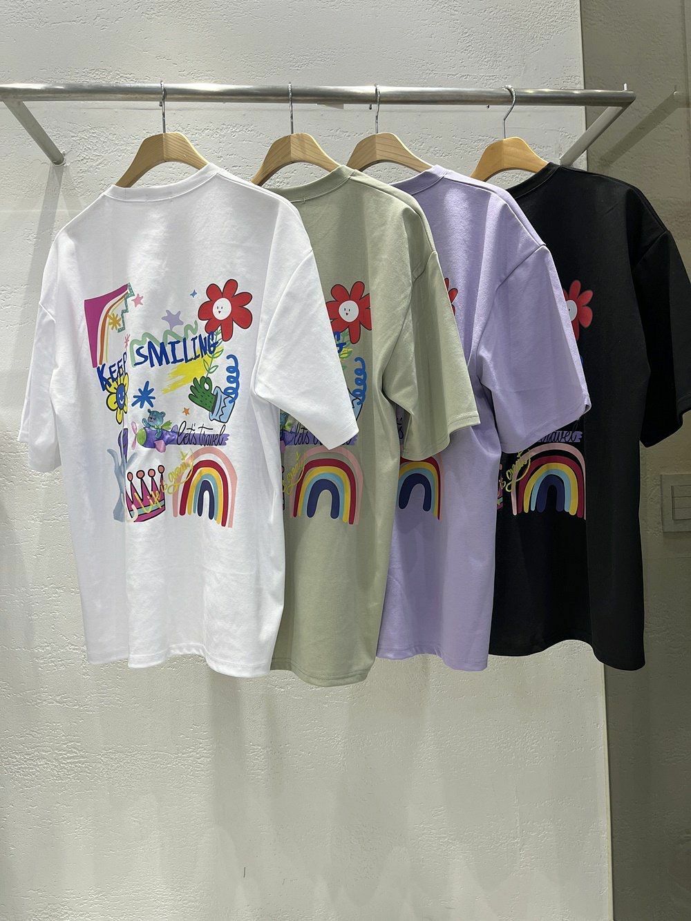 英文字圖案短袖Tee 10.GVTY-0114T