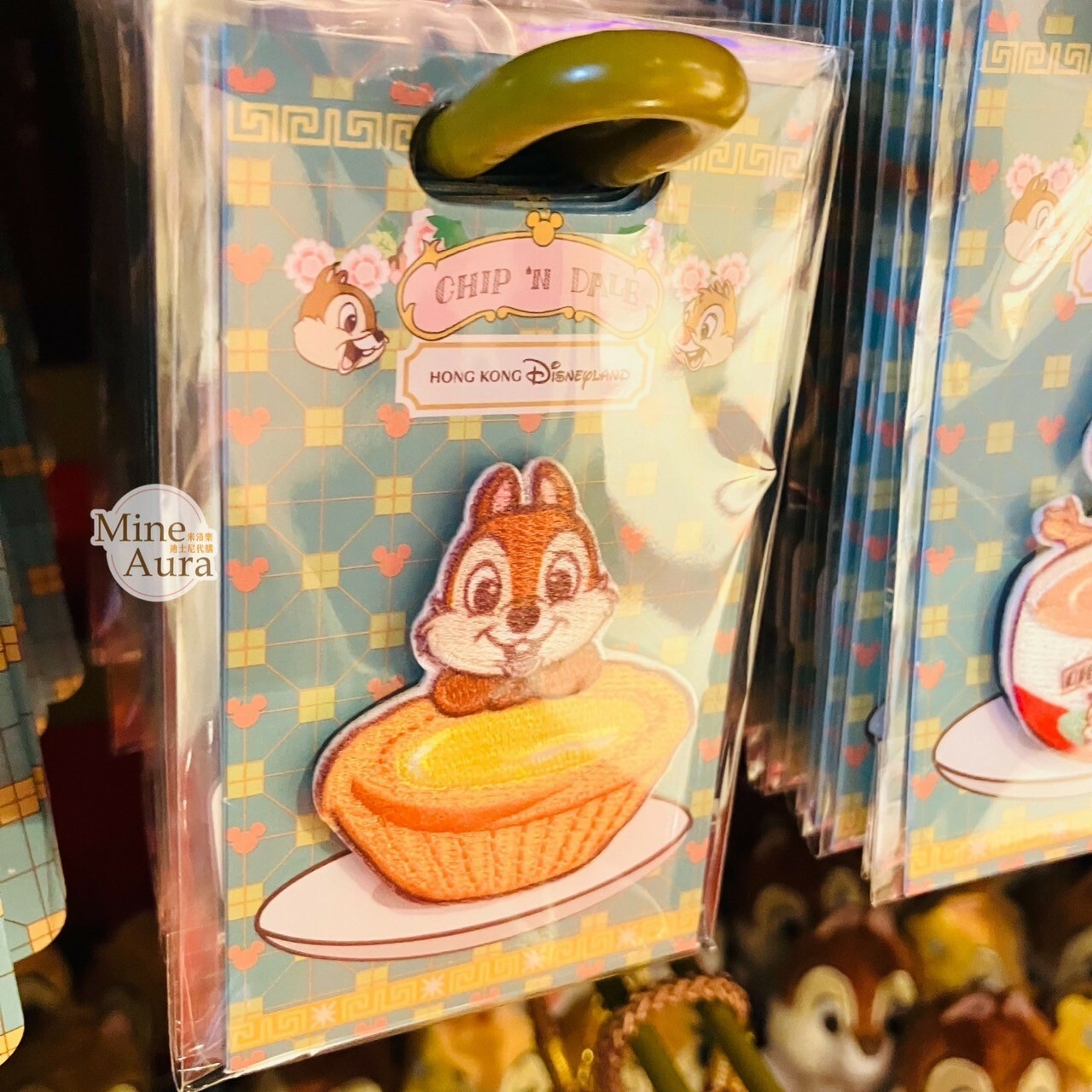 奇奇蒂蒂 Chip 'n Dale 香港傳統系列 黑鼻 奇奇 Chip 蛋塔造型 磁鐵 -香港迪士尼樂園