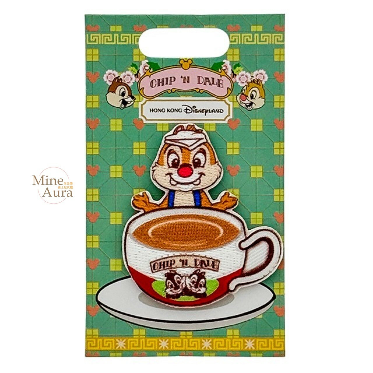 奇奇蒂蒂 Chip 'n Dale 香港傳統系列 紅鼻 蒂蒂 Dale 奶茶杯子造型 磁鐵 -香港迪士尼樂園