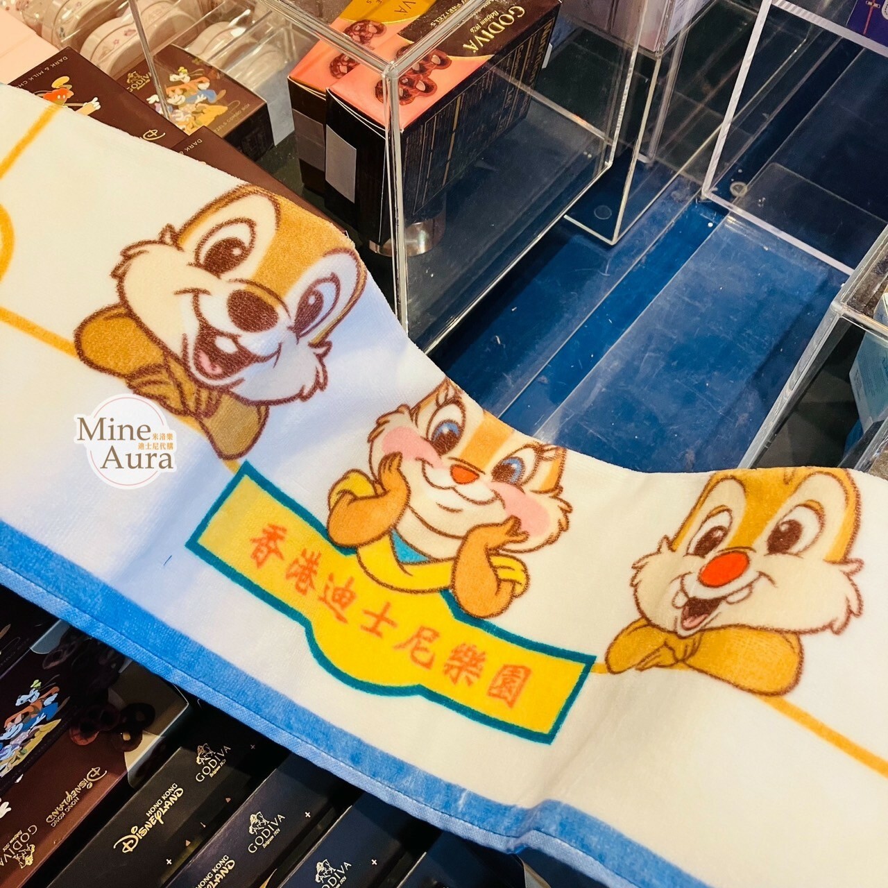 奇奇蒂蒂 Chip 'n Dale 香港傳統系列 圖案 毛巾 -香港迪士尼樂園