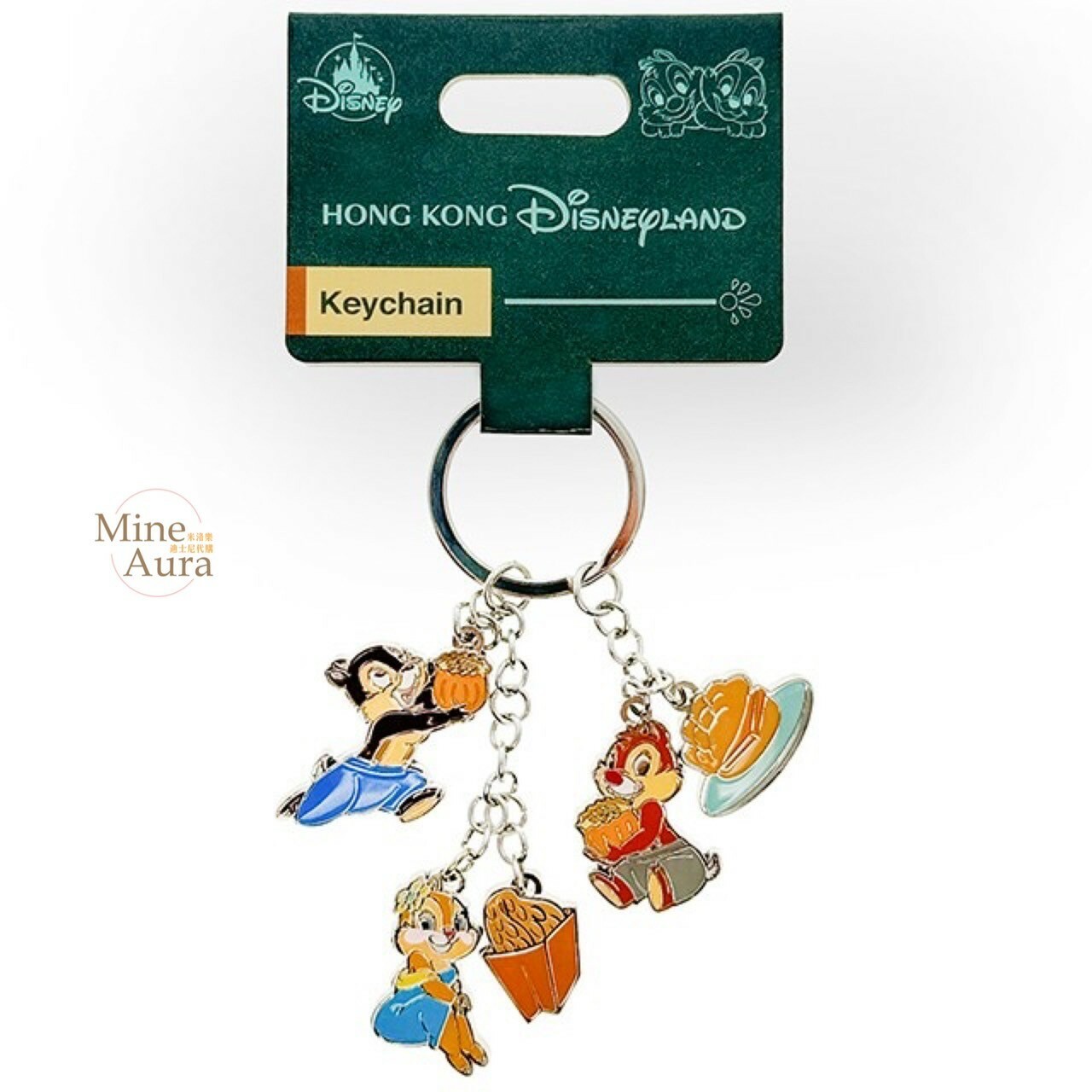 奇奇蒂蒂 Chip 'n Dale 香港傳統系列 造型 鑰匙圈 吊飾 -香港迪士尼樂園