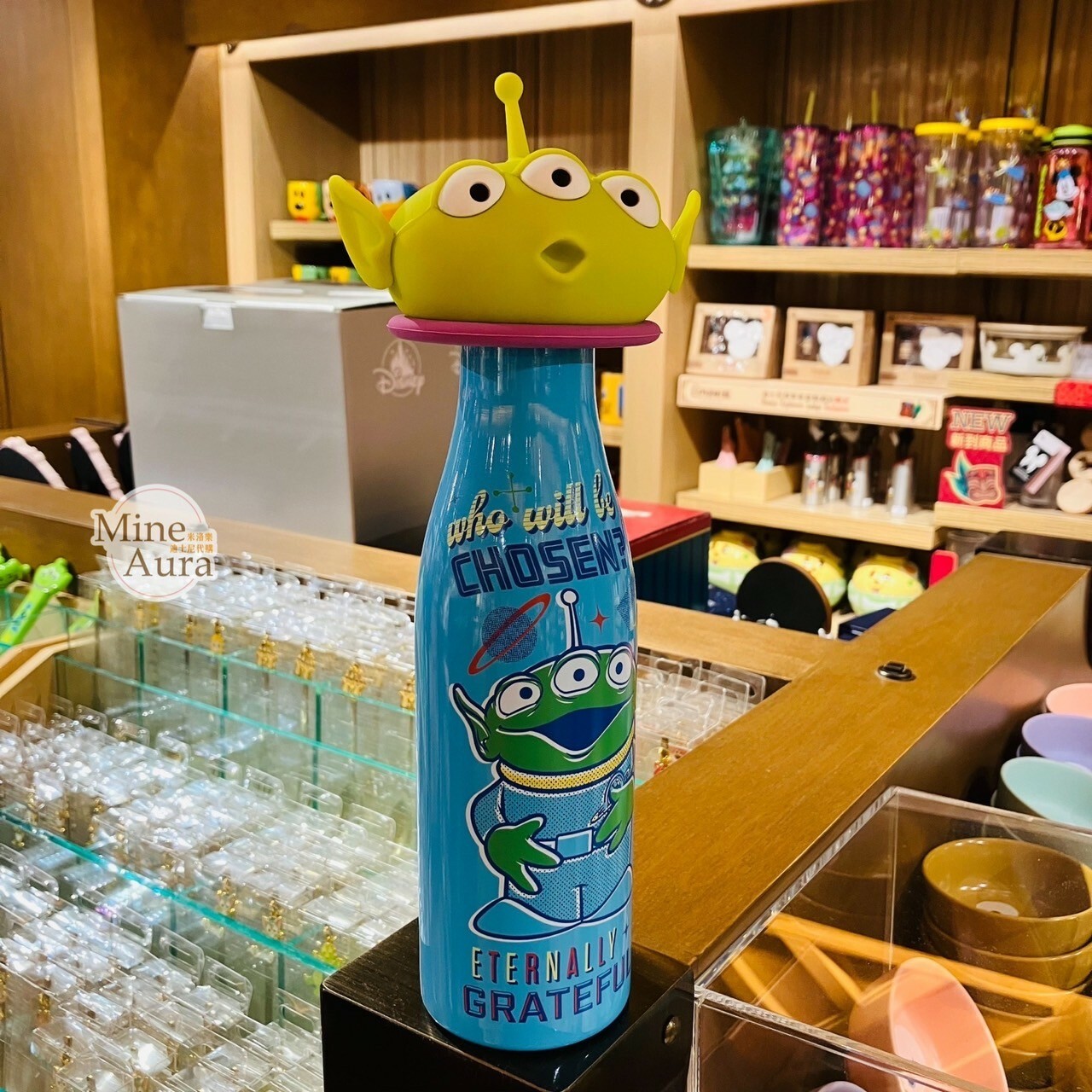 三眼怪 Alien 大頭造型瓶蓋 圖案 水壺 玩具總動員 Toy Story -香港迪士尼樂園