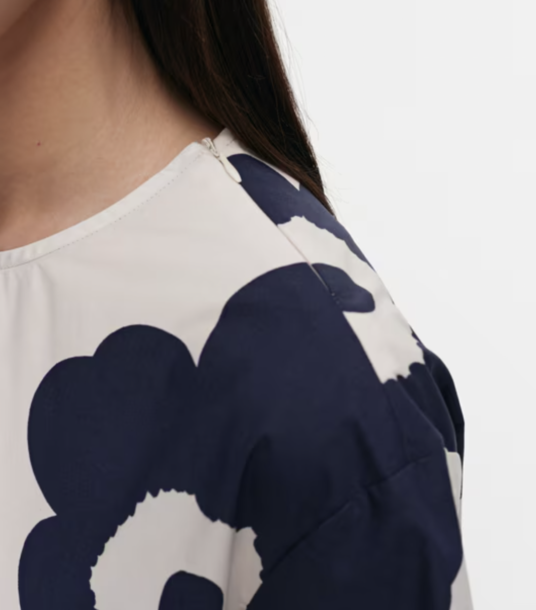代購現貨 | Marimekko 亞洲限定連身裙 | Beige x Navy unikko